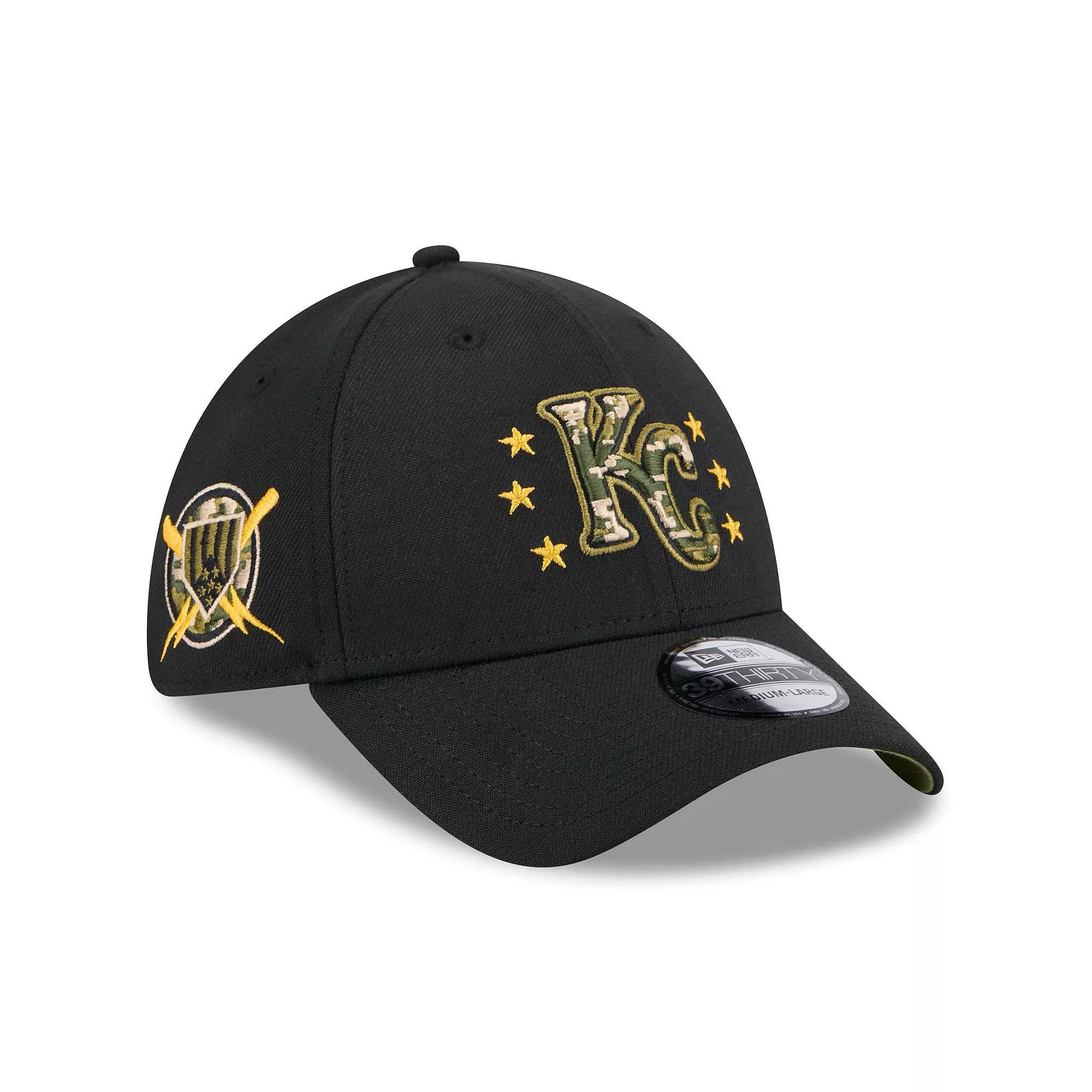 Men's New Era  Black Chicago White Sox 2024 Armed Forces Day 39THIRTY Flex Hat, Size: Medium/Large Product Image