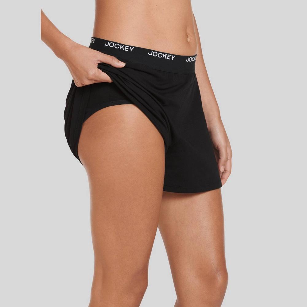 Jockey Generation™ Women's Period Sleep Shorts - Black XS: Moisture Wicking, Water-Resistant Pajama Bottoms Product Image