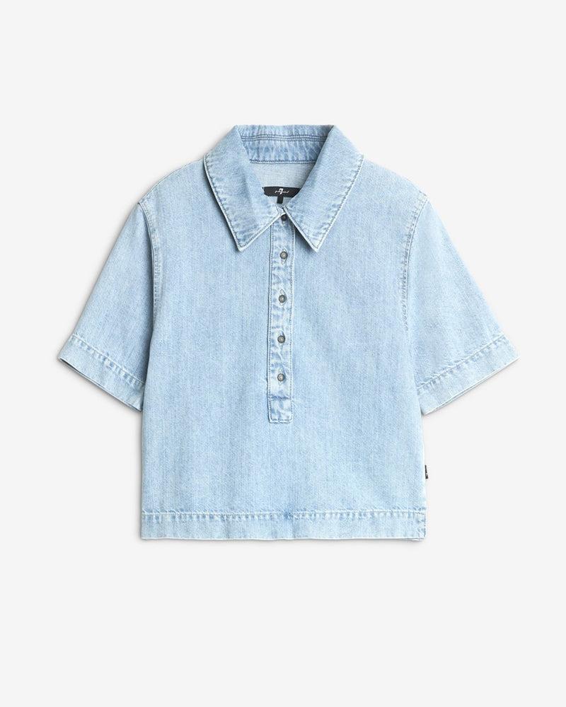 Indigo Linen Polo Product Image