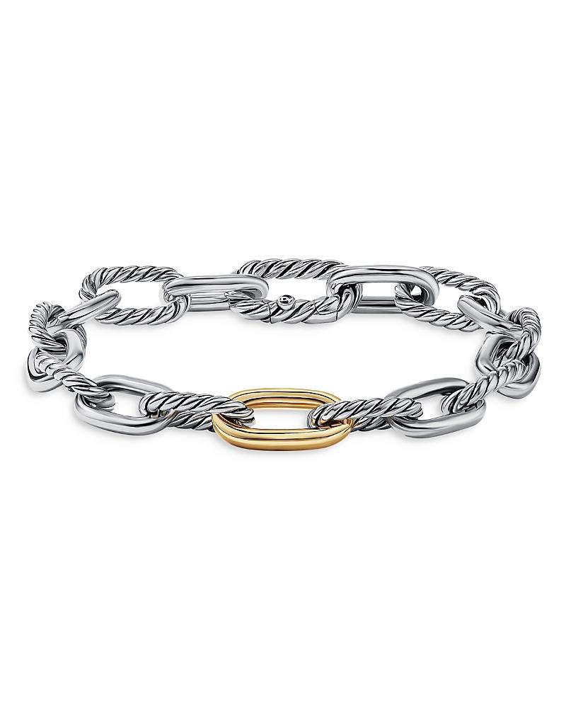 DY Madison Chain Bracelet in Silver with 18K Gold, 8.5mm Product Image