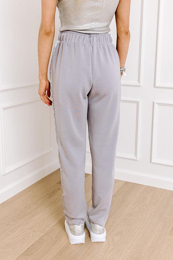 Flow And Chill High Waist Straight Leg Pants in Grey Product Image