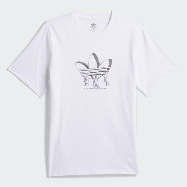 adidas Trefoil Lift Tee (Gender Neutral) White M Unisex Product Image