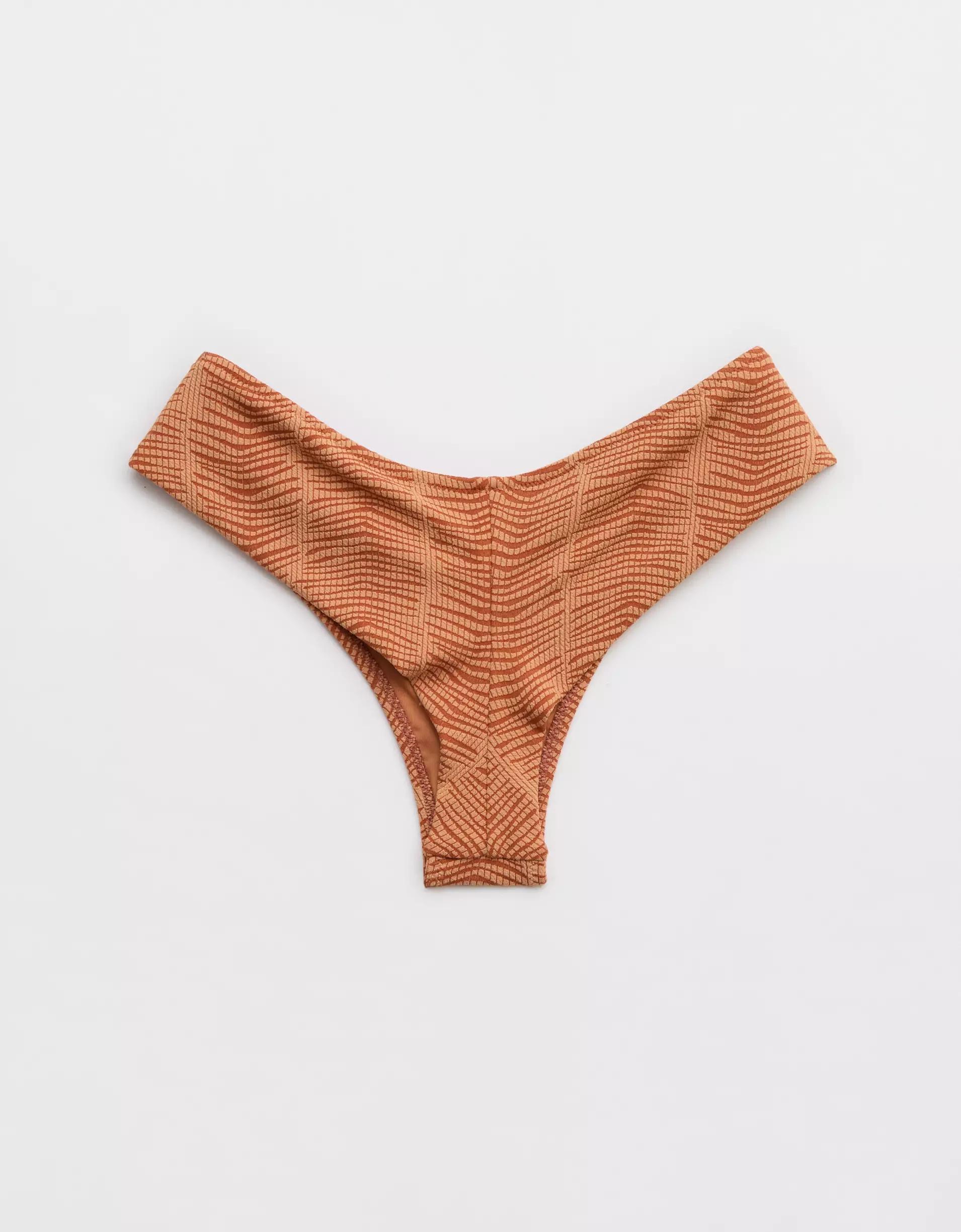 Aerie Jacquard High Leg Bikini Bottom Product Image