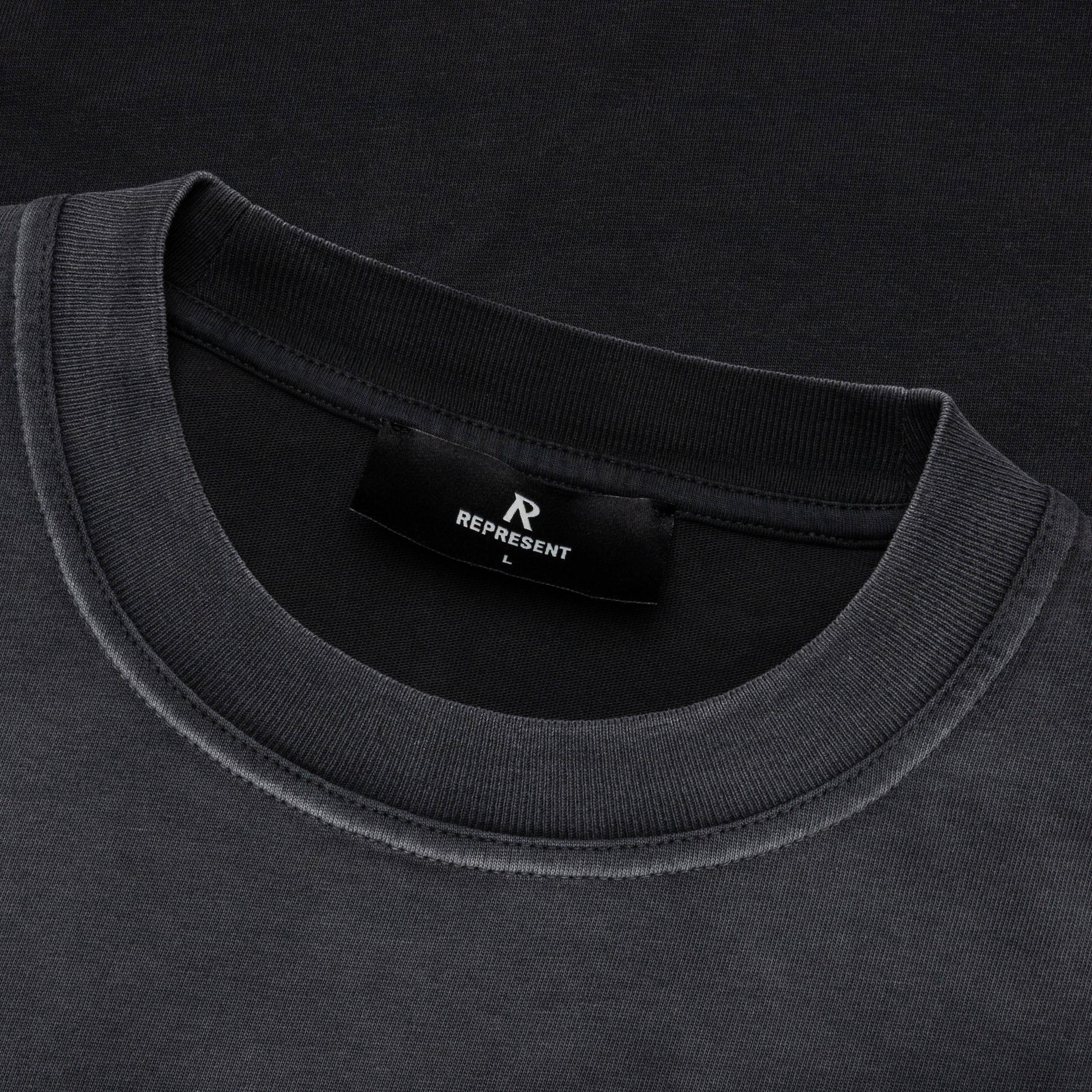 Feature x Represent Multi Logo T-Shirt - Stained Black Male Product Image