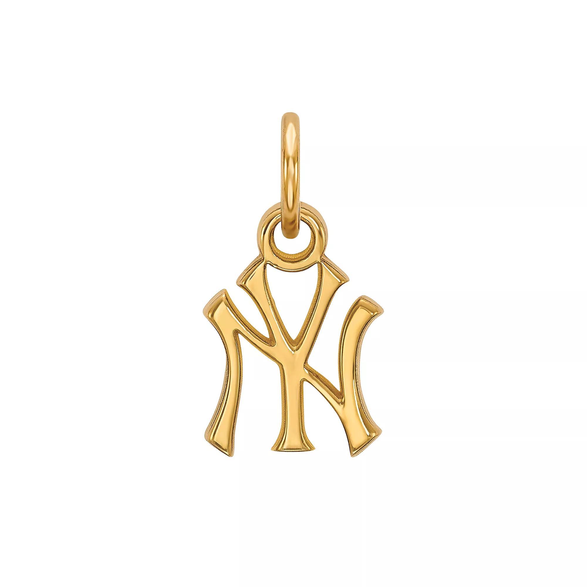 LogoArt 14K Gold New York Yankees Pendant, Women's, Size: 15 mm Product Image