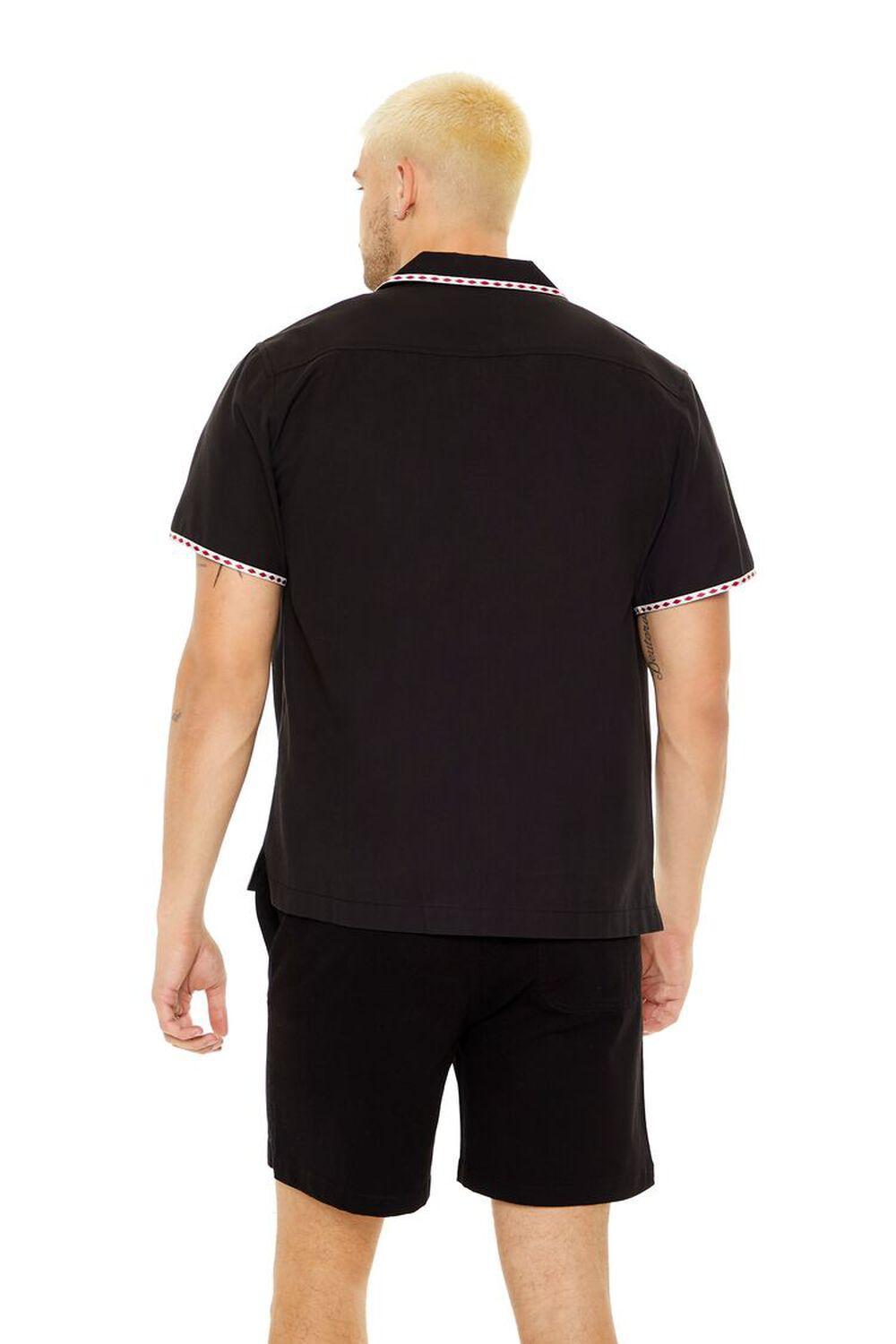 Geo-Trim Short-Sleeve Shirt | Forever 21 Product Image