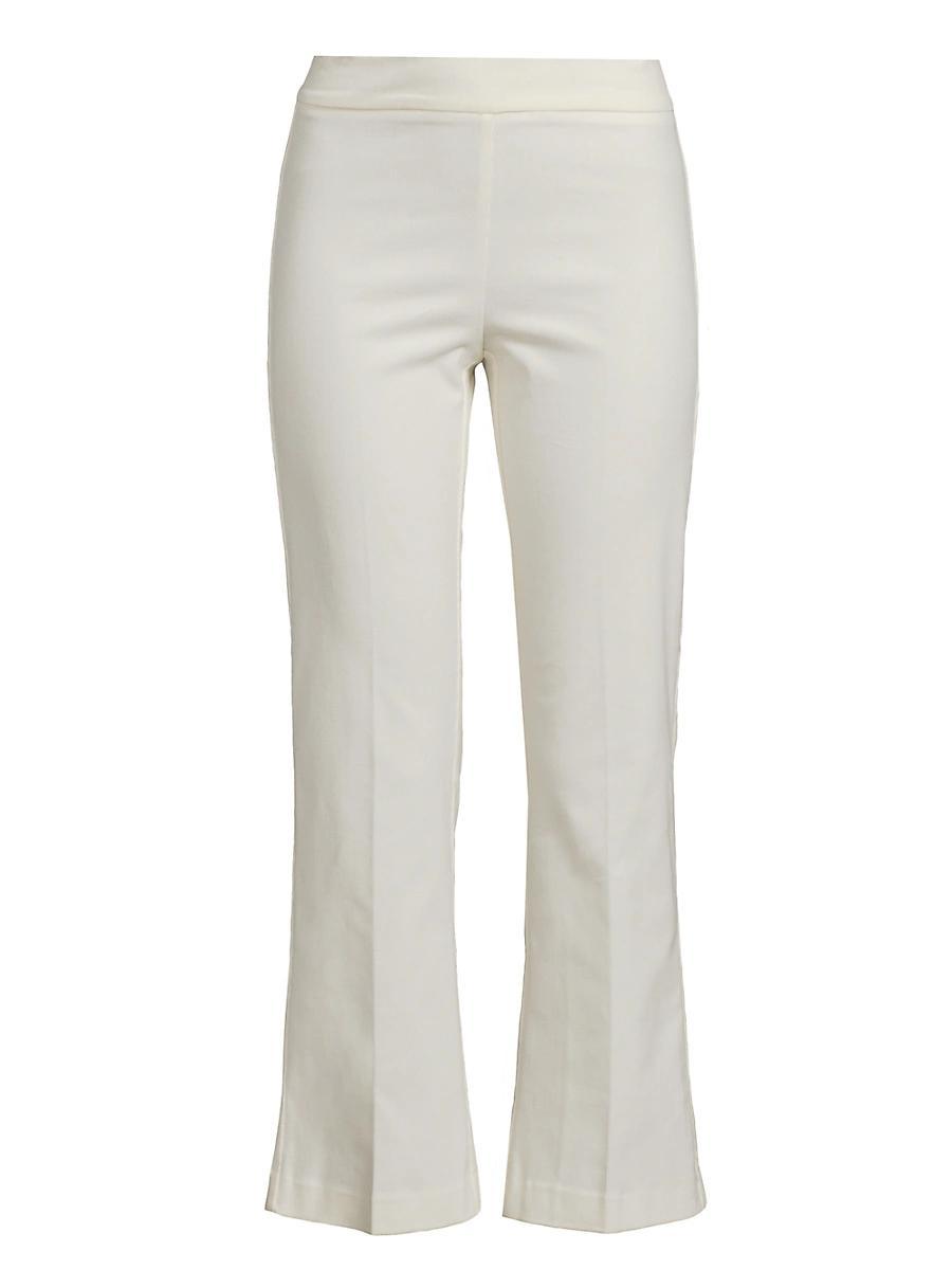 Womens Corduroy Flared Crop Pants Product Image