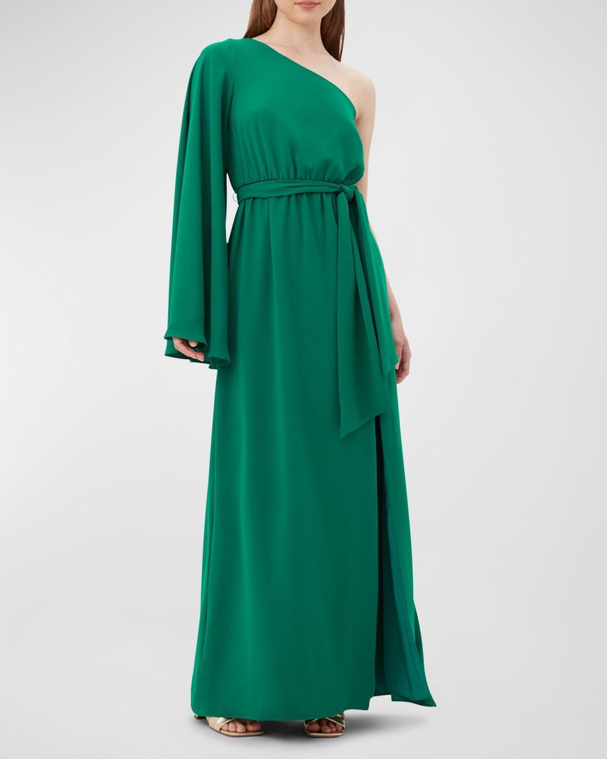 Womens Amida Satin One-Shoulder Maxi Dress Product Image