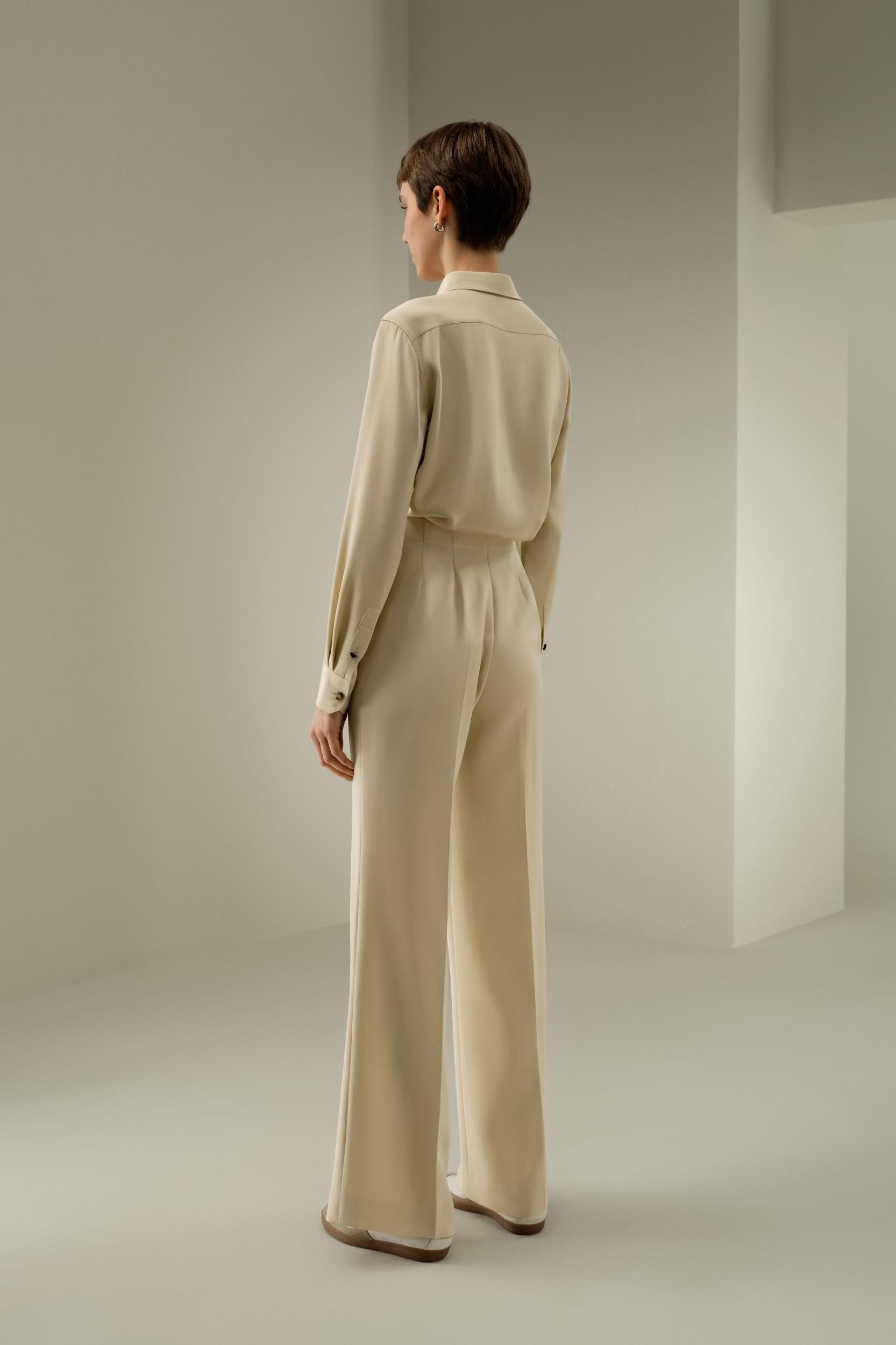 Minimalist Silk Crêpe Pant Product Image