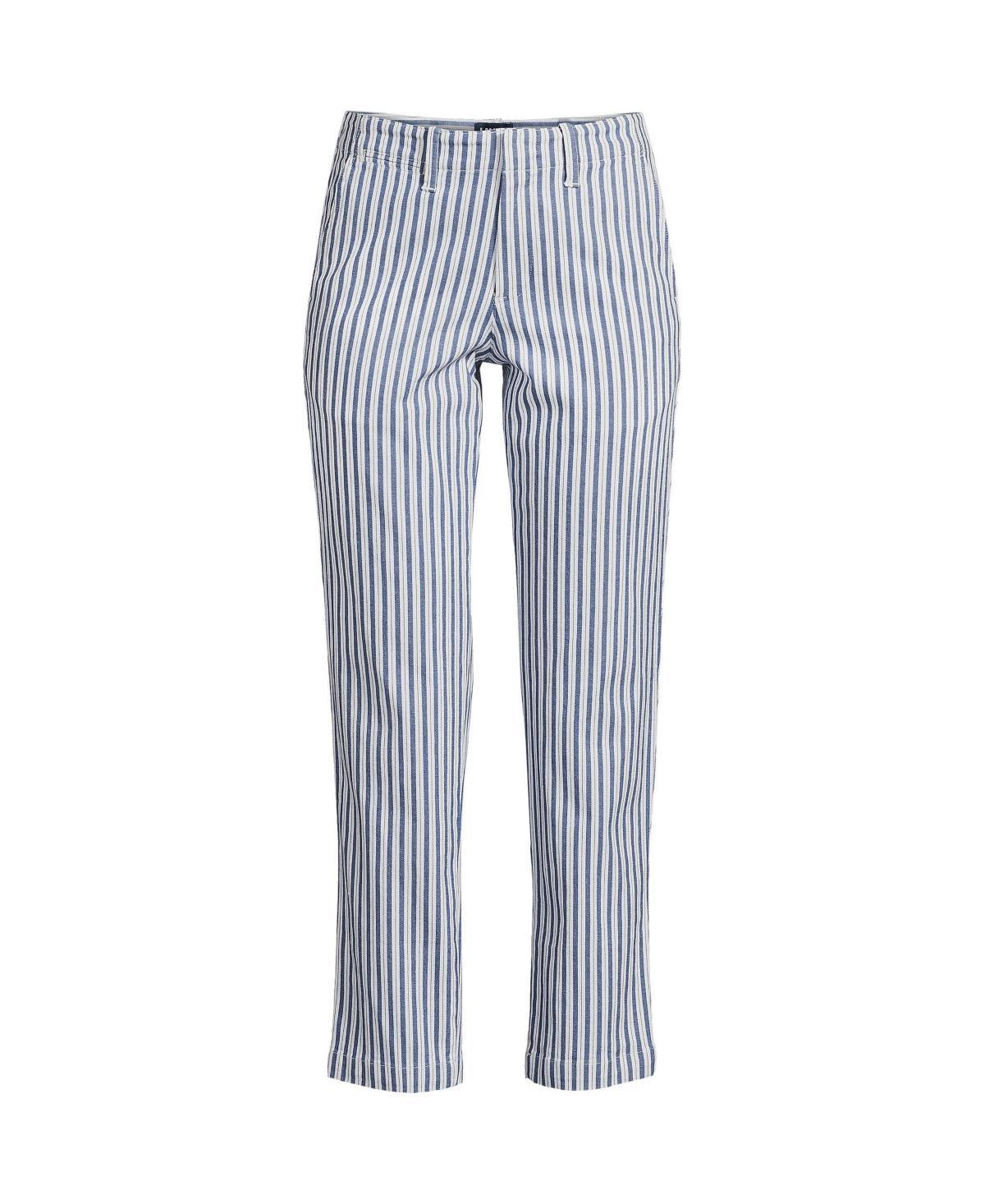 Petite Lands' End Mid Rise Classic Straight Leg Chino Ankle Pants, Women's, Size: 16 Petite, Desert Product Image