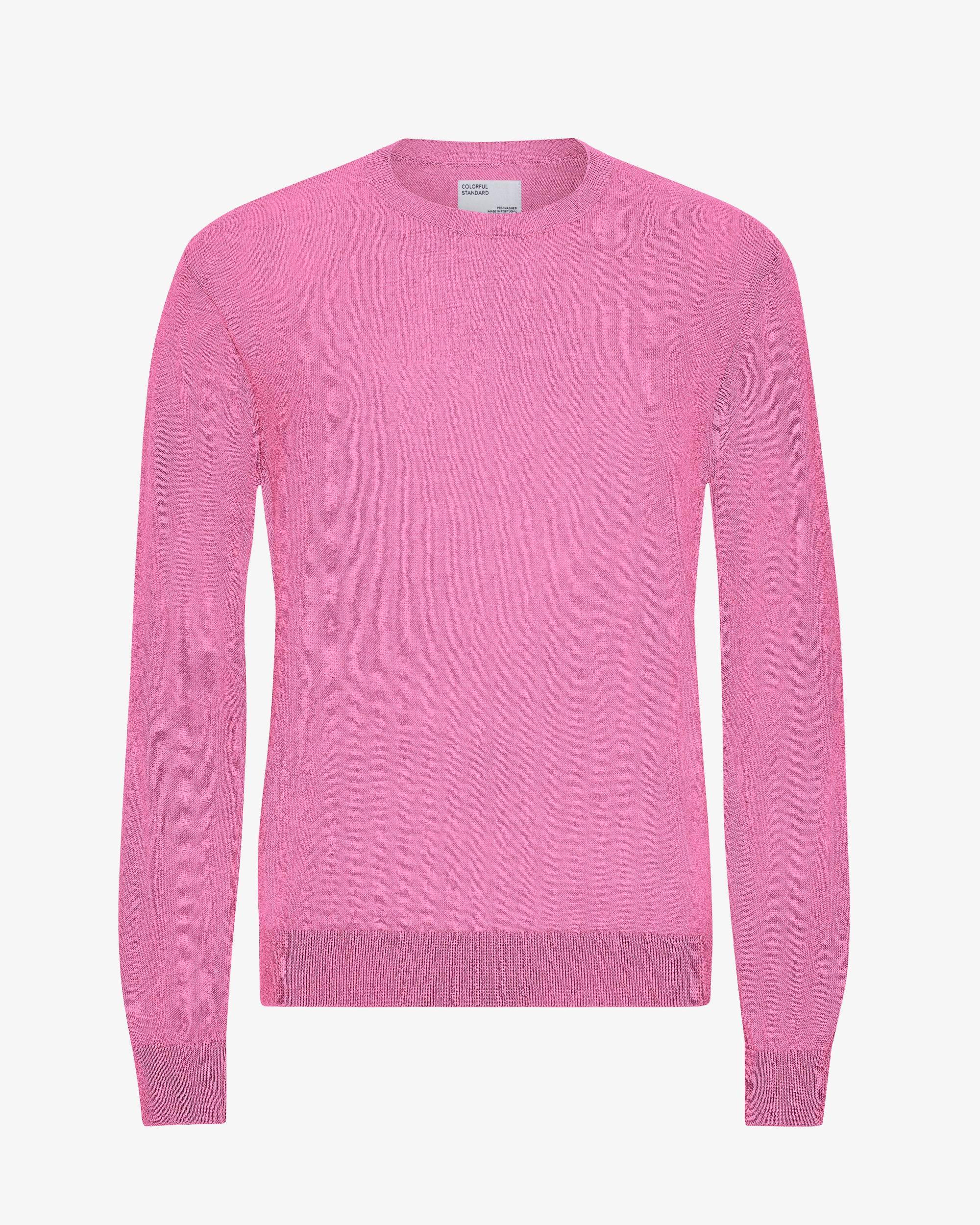 Light Merino Wool Crew - Scarlet Red Product Image