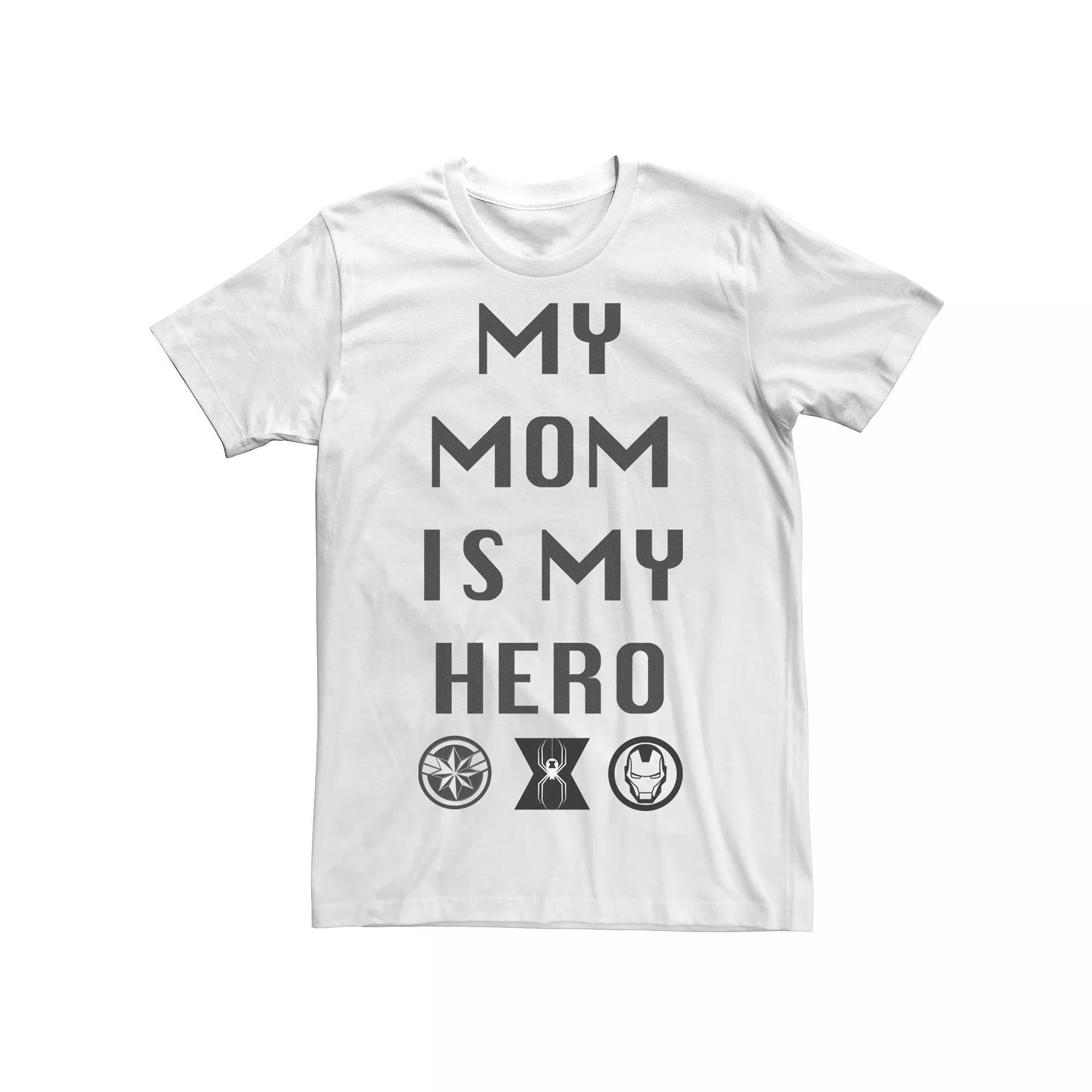 Men's Marvel Mom Is My Hero Graphic Tee, Size: 3XL, White Product Image
