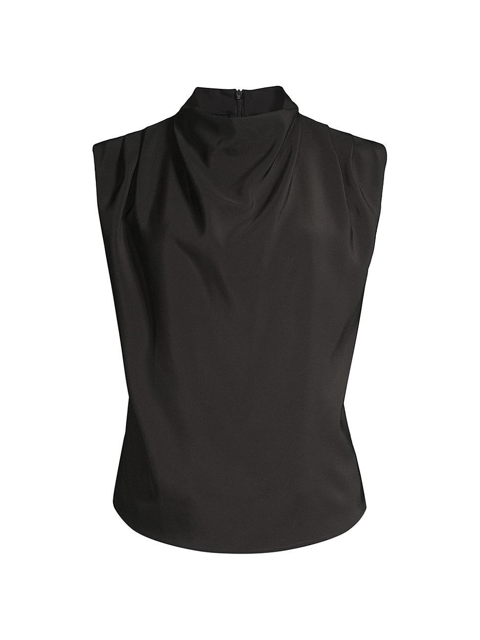 Womens Allegra Sleeveless Draped Blouse Product Image
