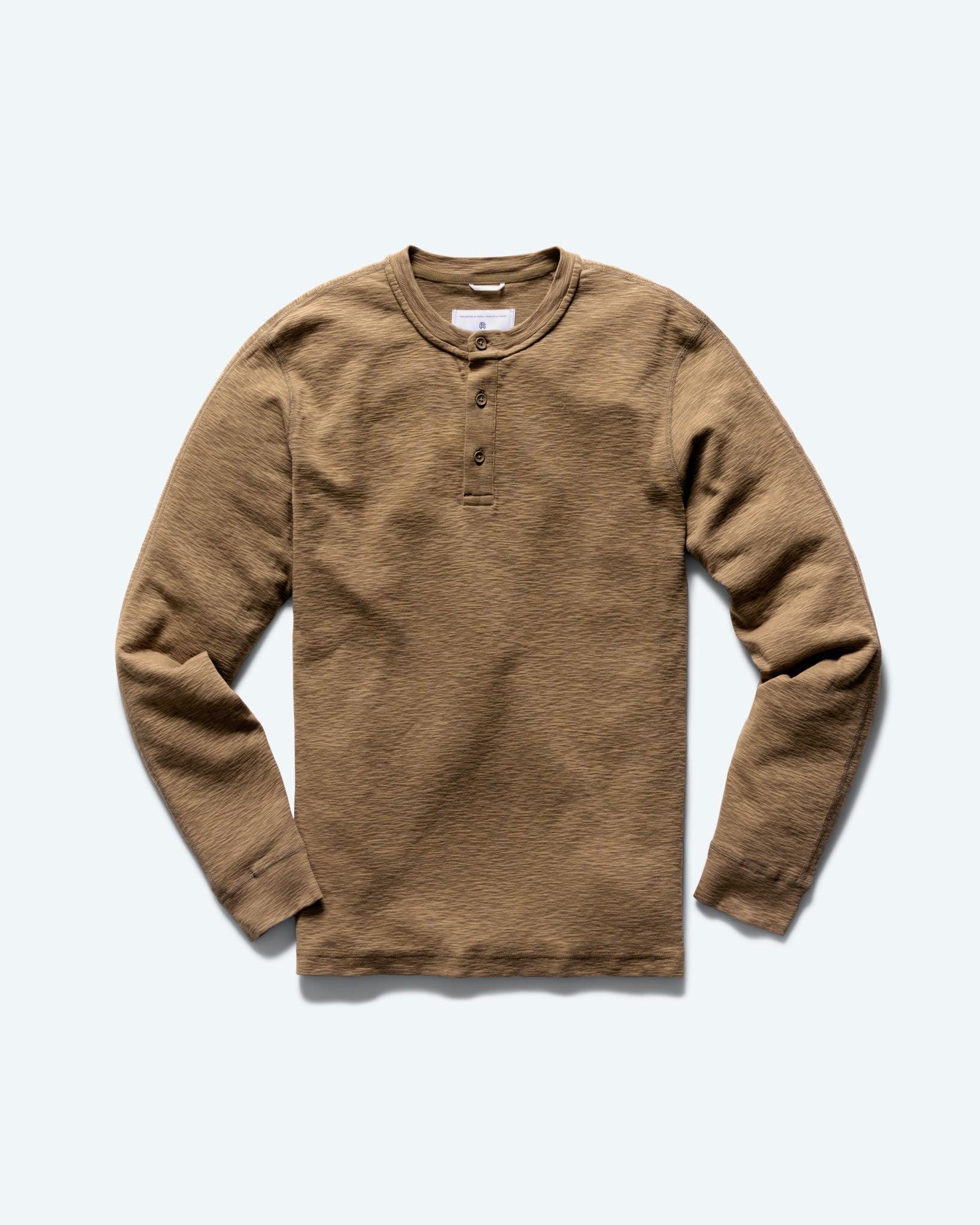 1X1 Slub Slim Henley Male Product Image