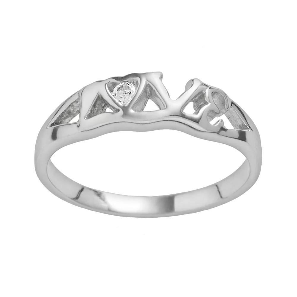 Traditions Jewelry Company Sterling Silver Cubic Zirconia Ring, Women's, Size: 10 Product Image