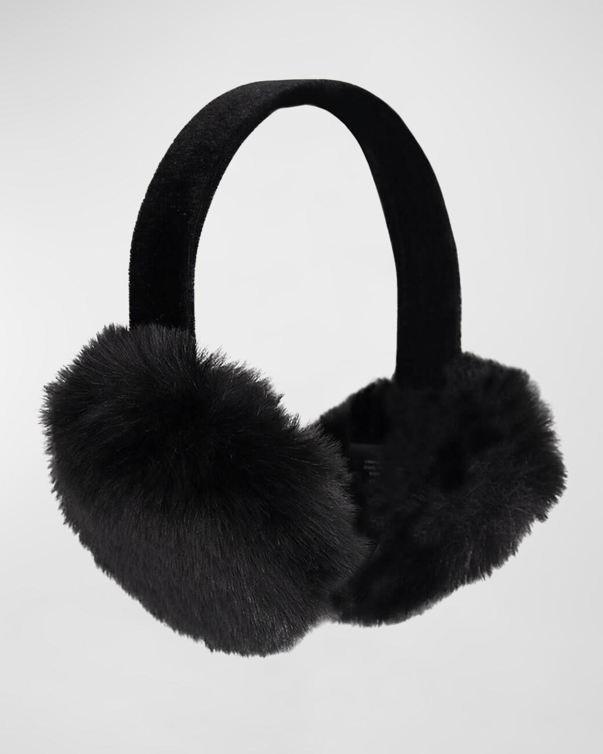 Velvet & Faux Rex Rabbit Ear Muffs Product Image
