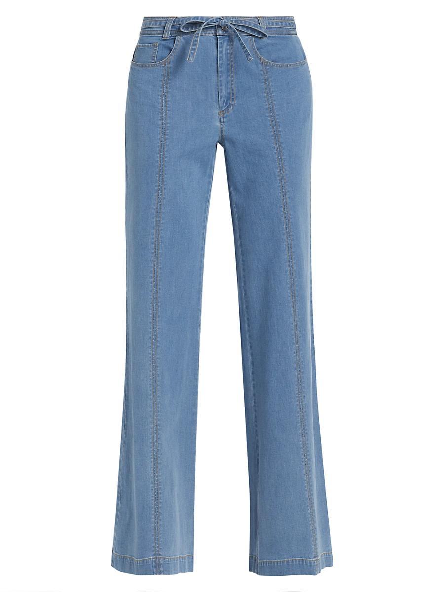 Womens Tansy Drawstring Denim Jeans Product Image
