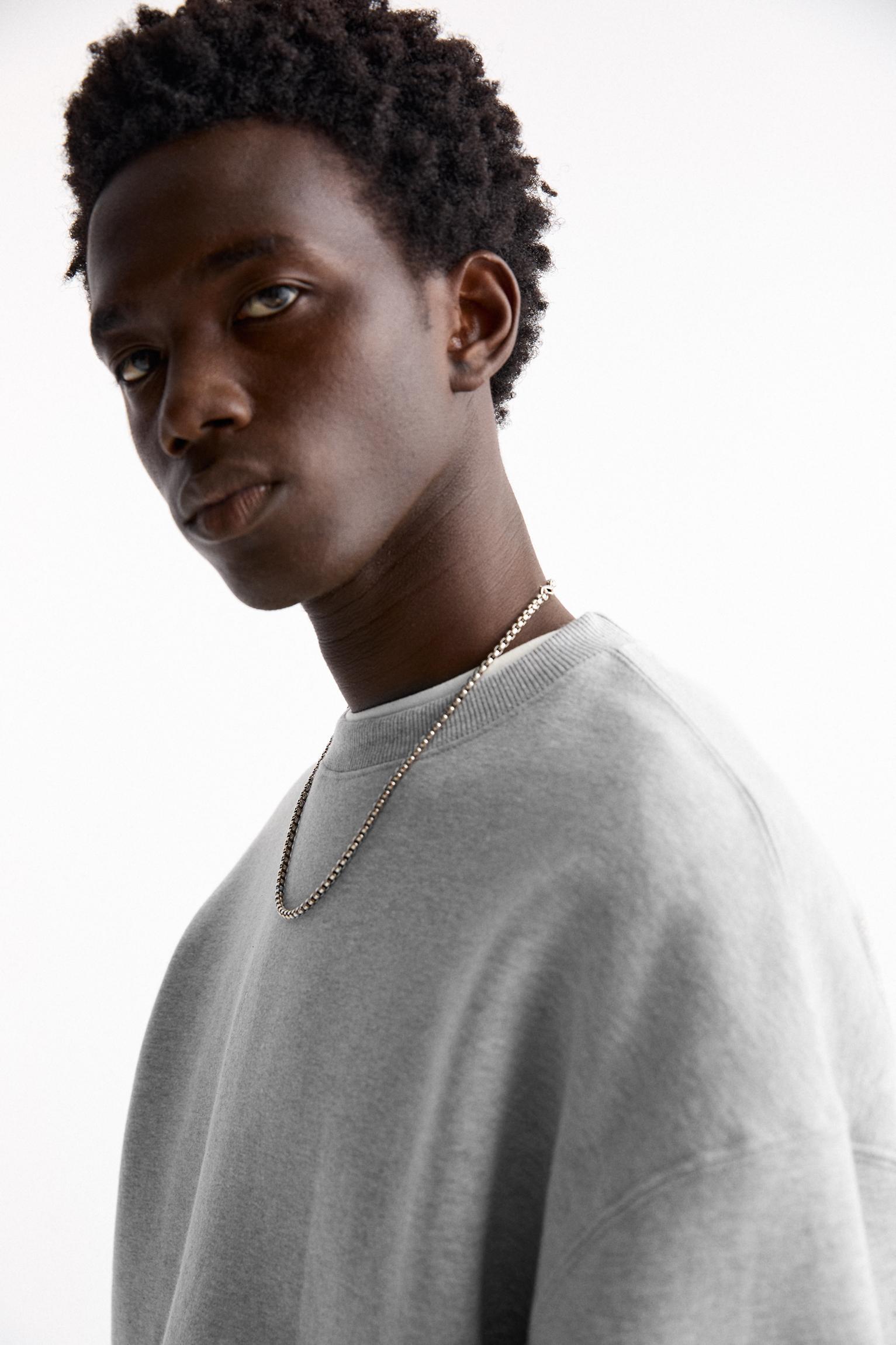Basic crew neck sweatshirt Product Image