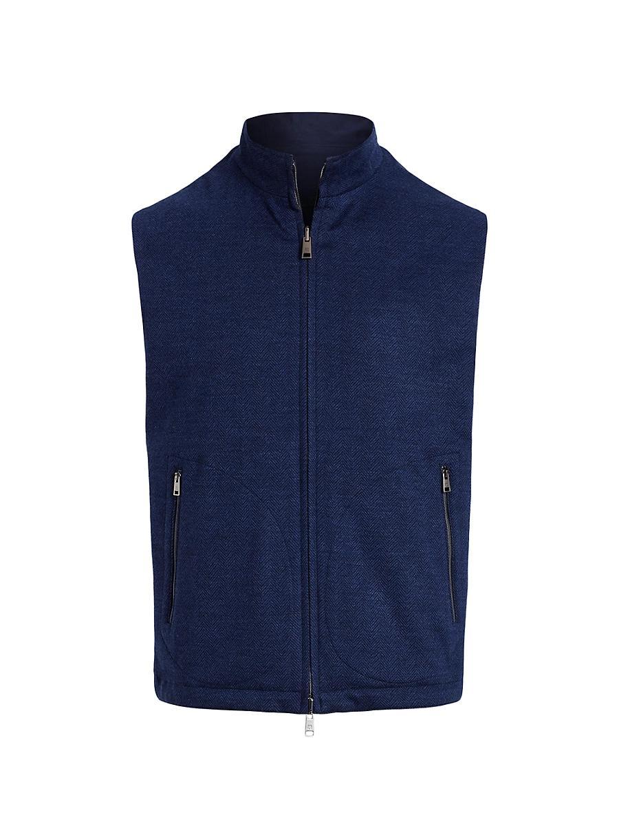 Mens Reversible Houndstooth Hybrid Vest Product Image