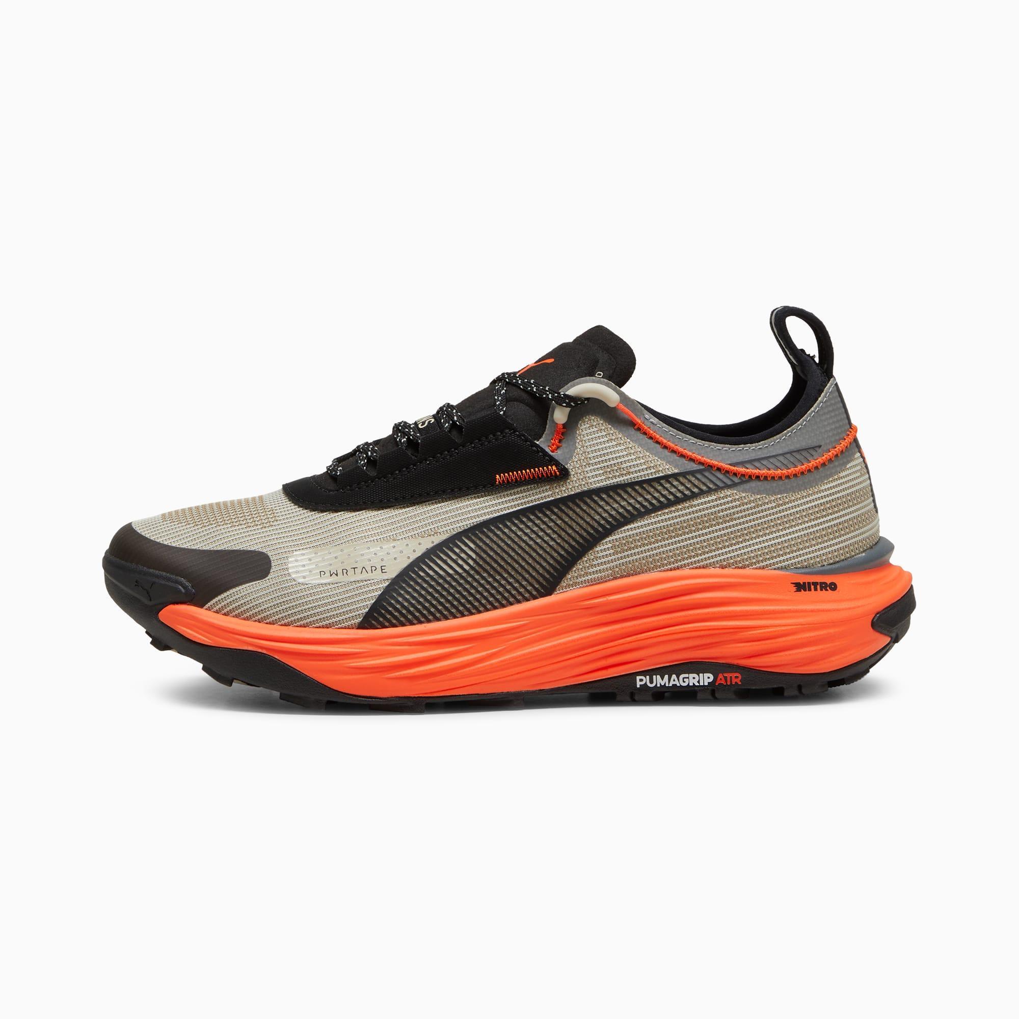 PUMA SEASONS Voyage NITRO 3 Mens Trail Running Shoes in Cool Light Grey/Desert Dust/Shadow Grey Product Image