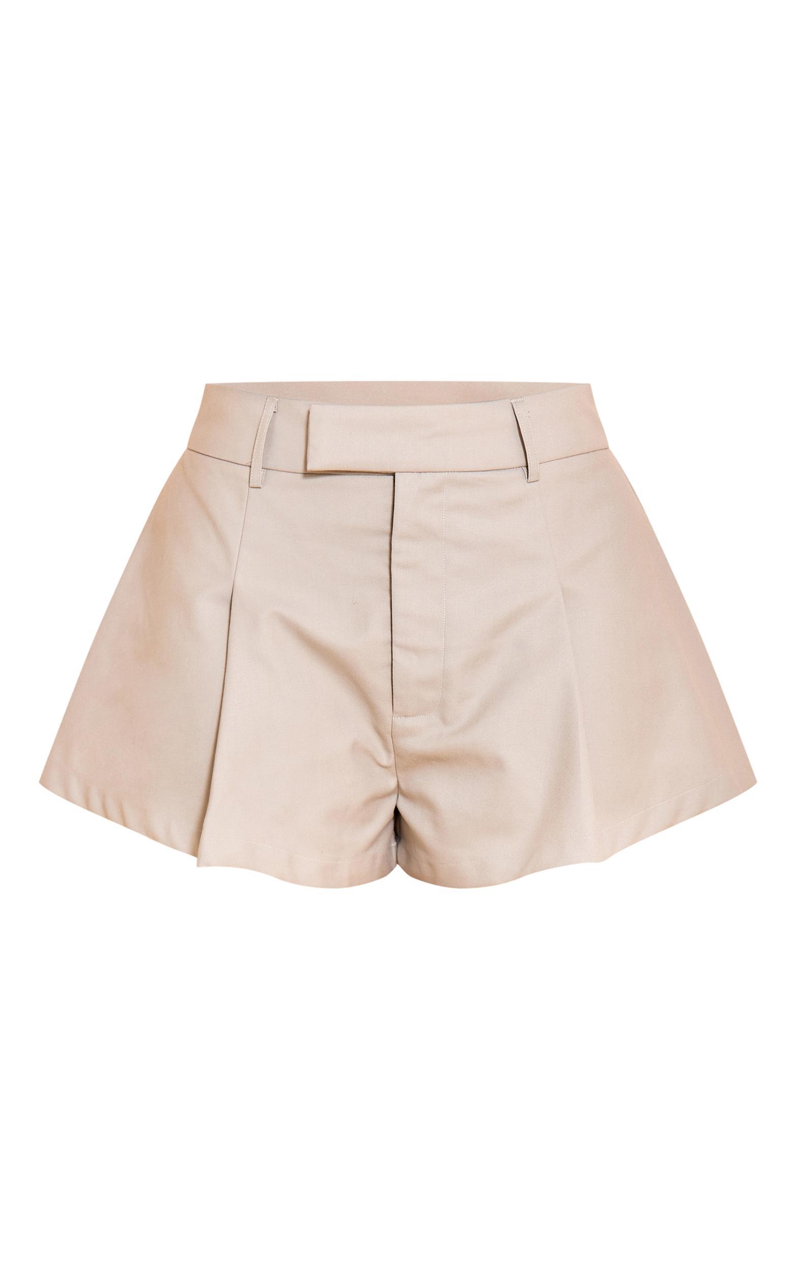 Shape Grey Tailored Adjustable Waist Shorts Product Image
