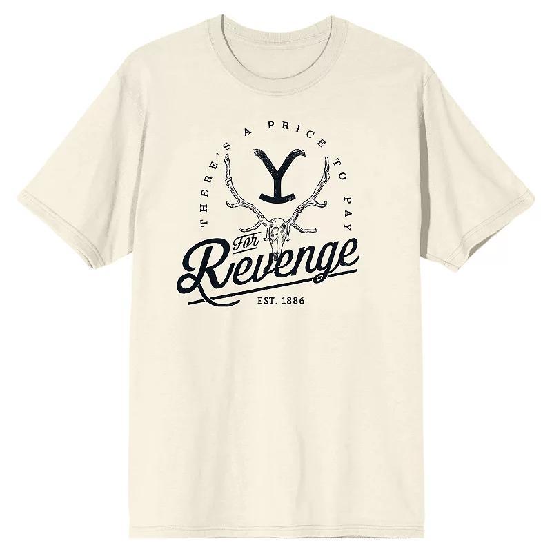 Men's Yellowstone Logo Revenge Tee, Size: XXL, White Product Image