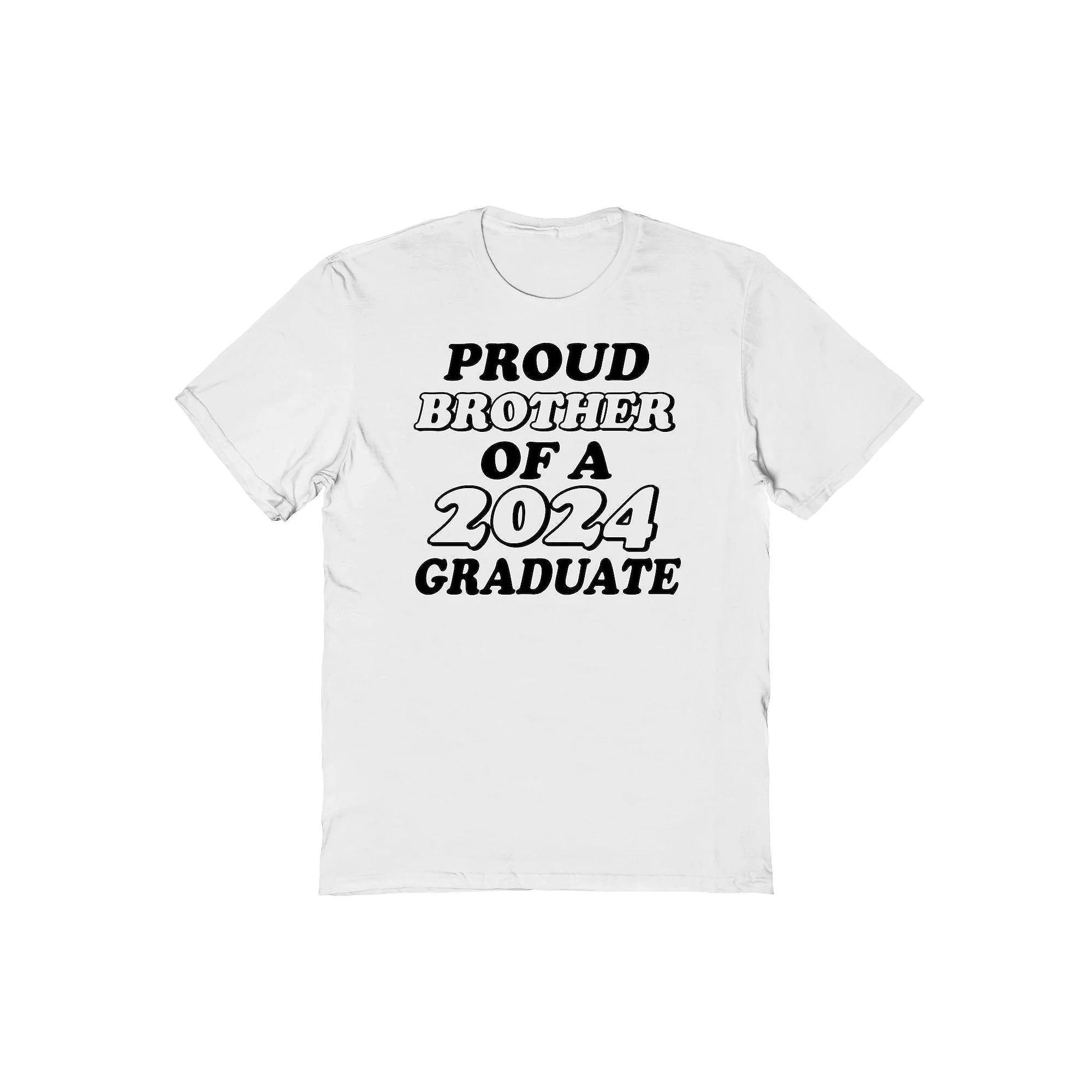 Mens COLAB89 by Threadless Proud Brother Of A 2024 Graduate Graphic Tee Product Image