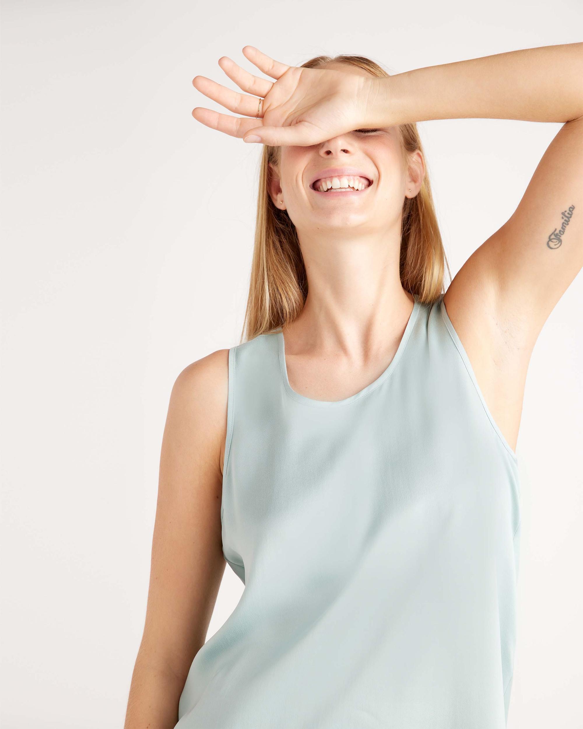 Quince | Women's Pajama Tank Top Size XL, Silk Product Image