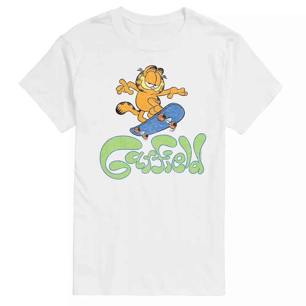 Mens Garfield Skater Logo Graphic Tee Product Image