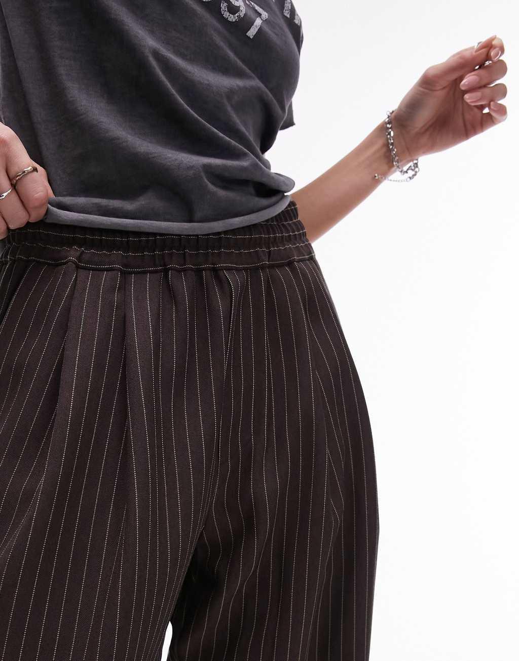 Topshop pinstripe smart sweatpants Product Image