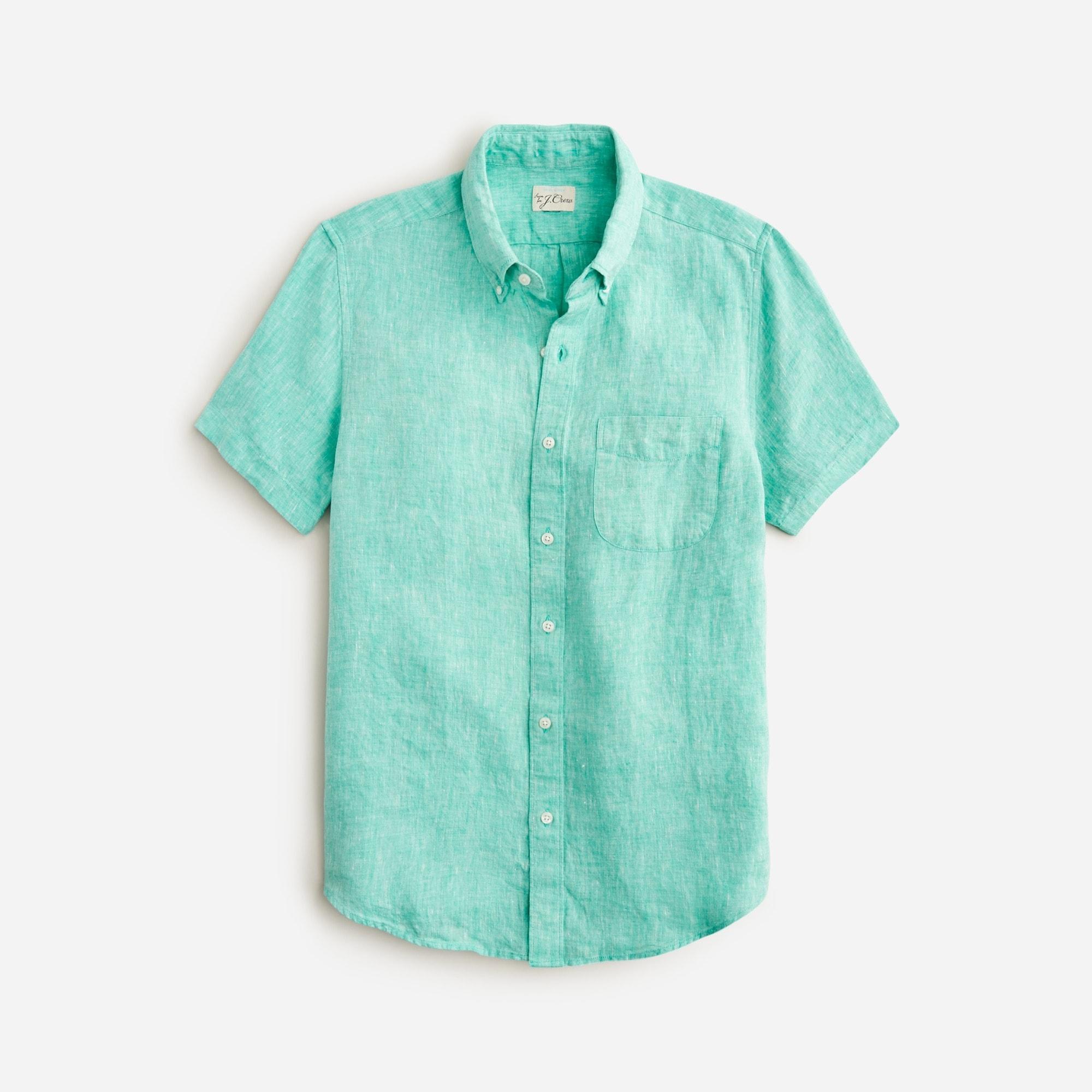 Short-sleeve Baird McNutt Irish linen shirt Product Image