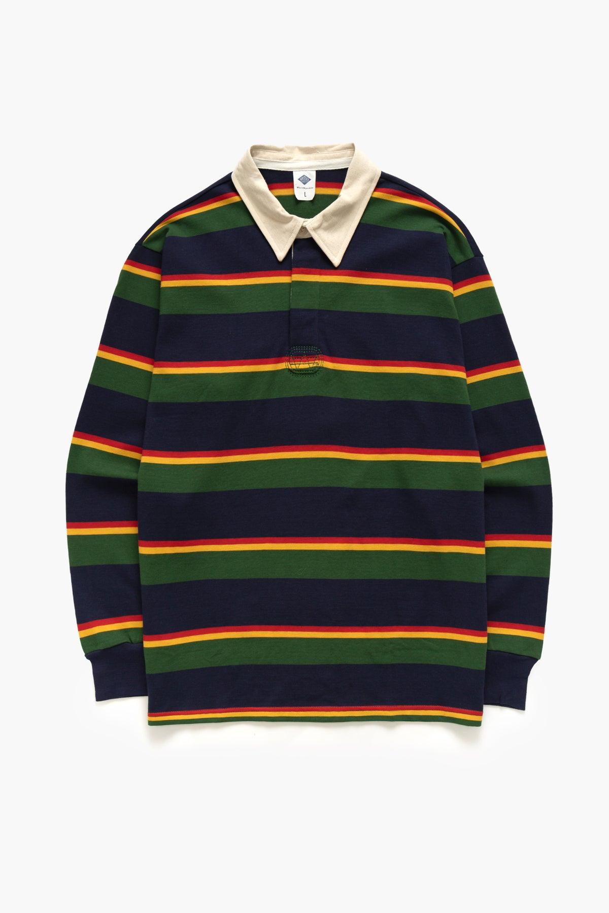 Non Stock MFG - Rugby Shirt - Green/Navy Product Image
