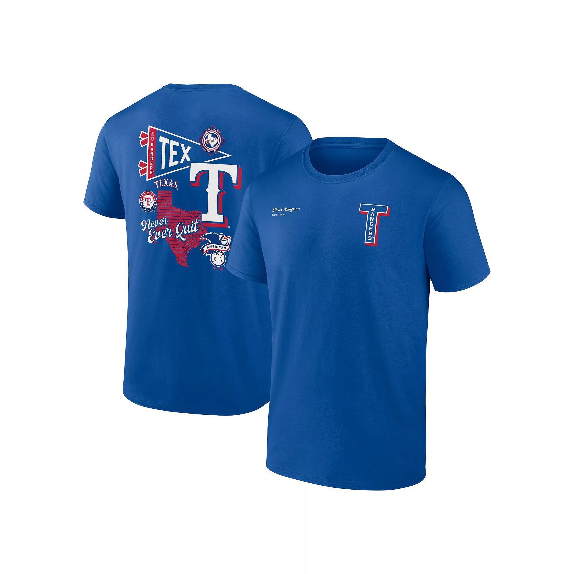 Men's Fanatics Branded Navy Seattle Mariners Split Zone T-Shirt, Size: 2XL, Blue Product Image