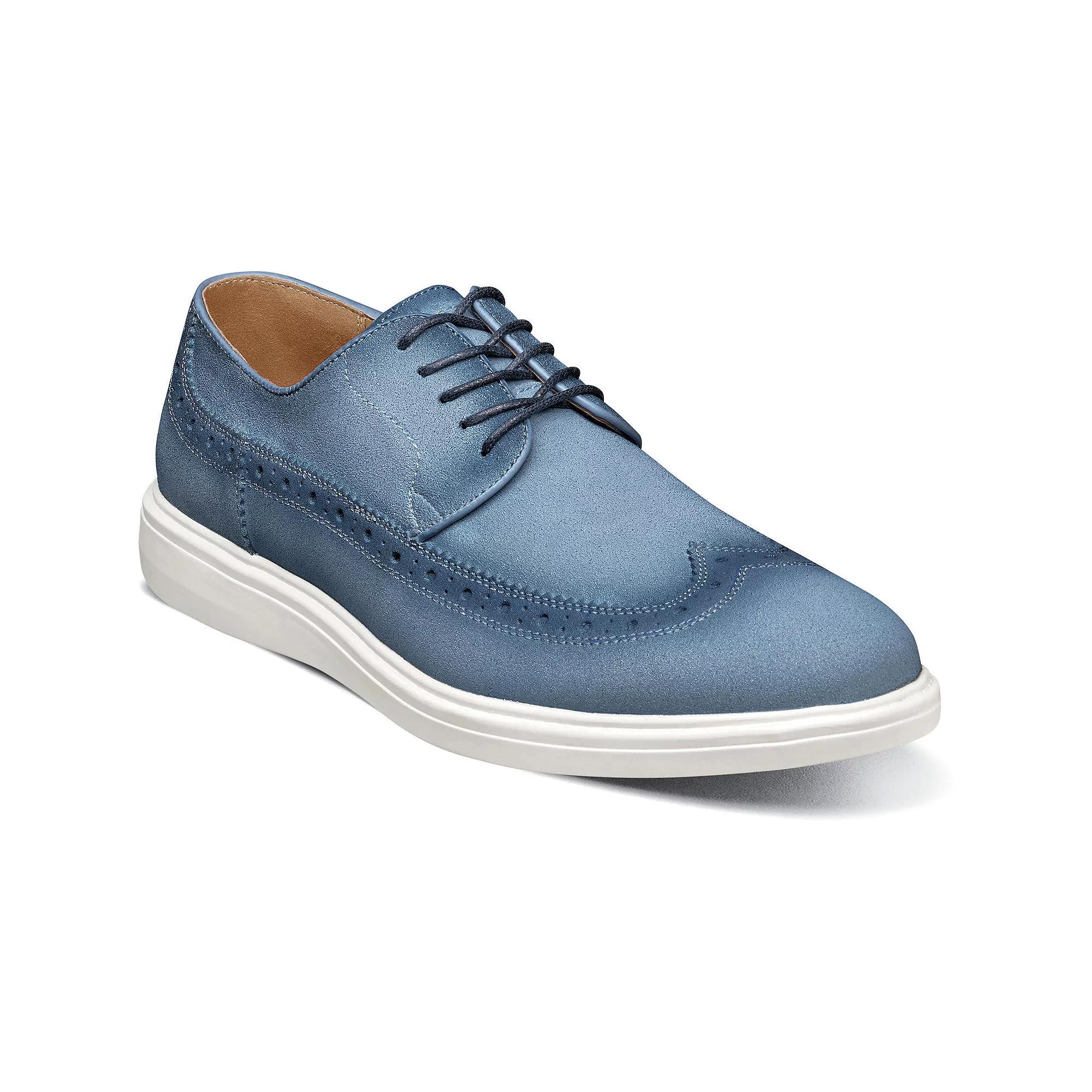 Stacy Adams Trudell Men's Wingtip Oxfords, Size: 8, Light Blue Product Image