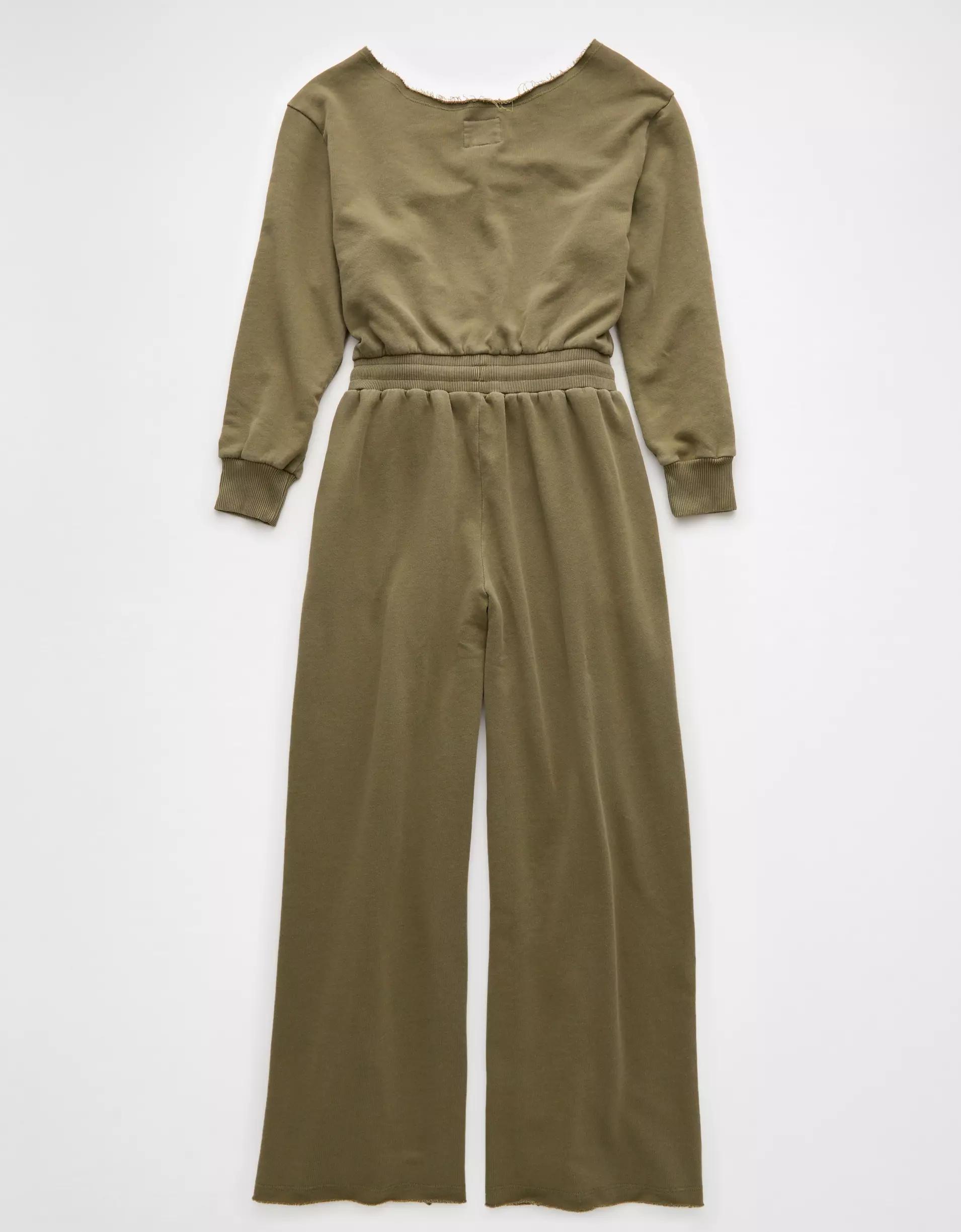 AE Off-The-Shoulder Lounge Jumpsuit Product Image