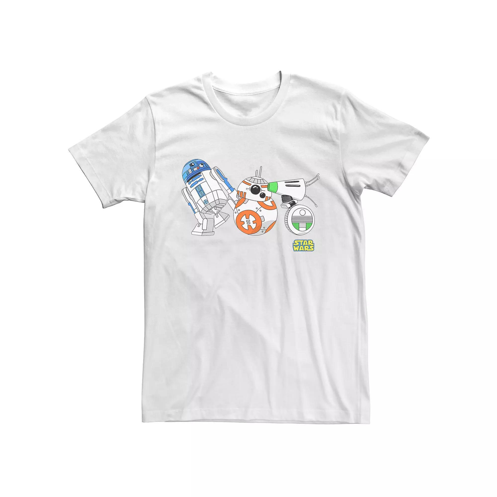 Men's Star Wars The Rise of Skywalker Droid Party Graphic Tee, Size: XL, White Product Image
