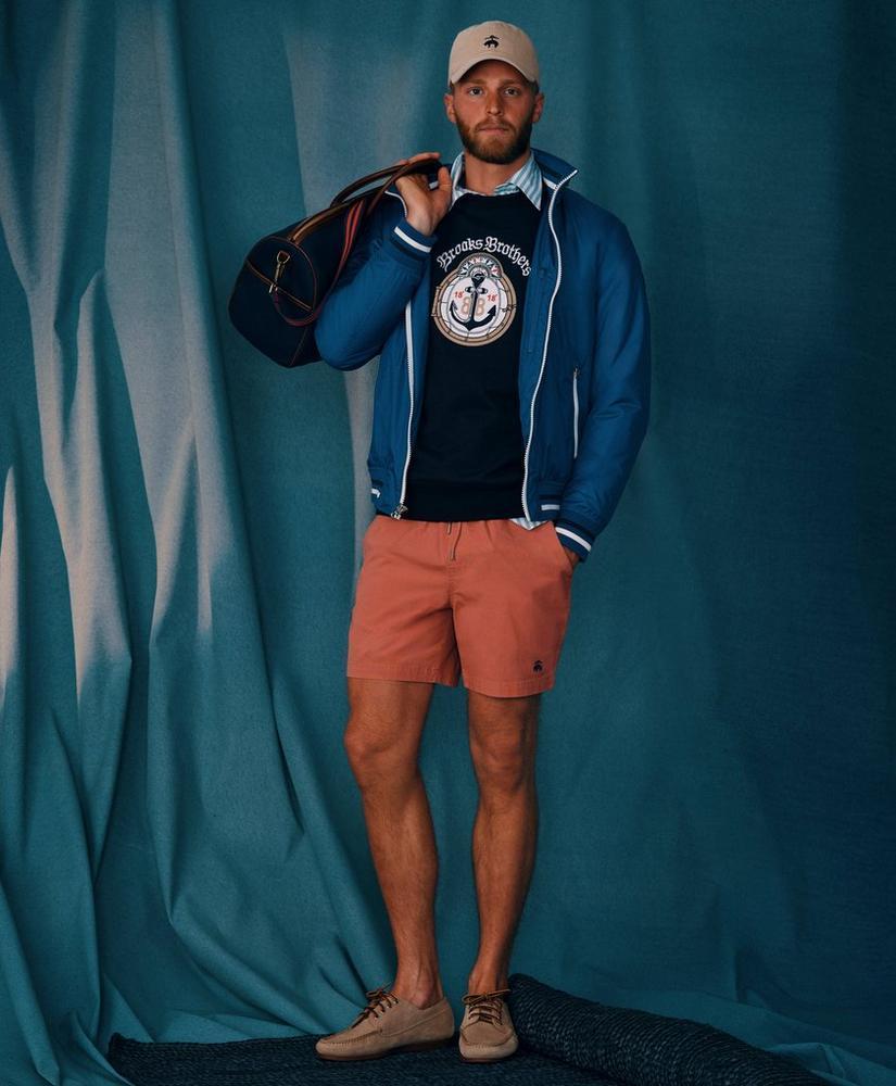 Vintage-Inspired Emblem Sweatshirt in French Terry Cotton Product Image