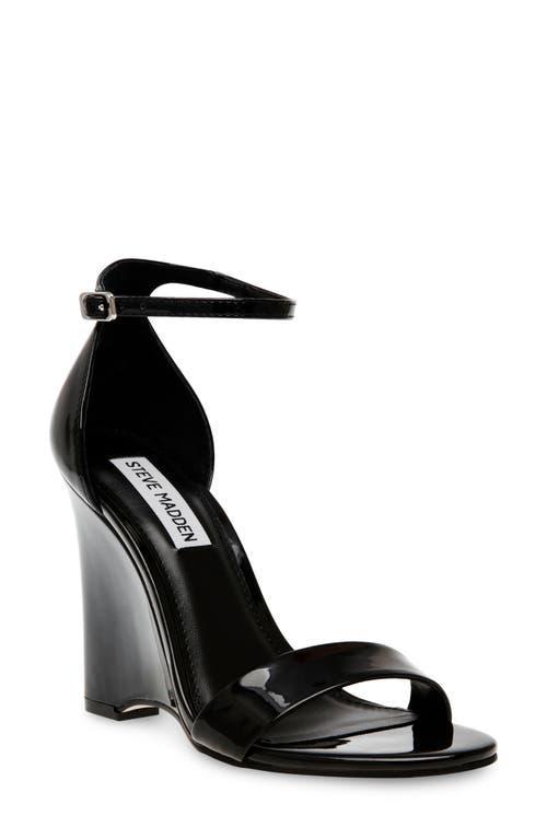 Steve Madden Mallor Wedge Sandal Patent) Women's Shoes Product Image