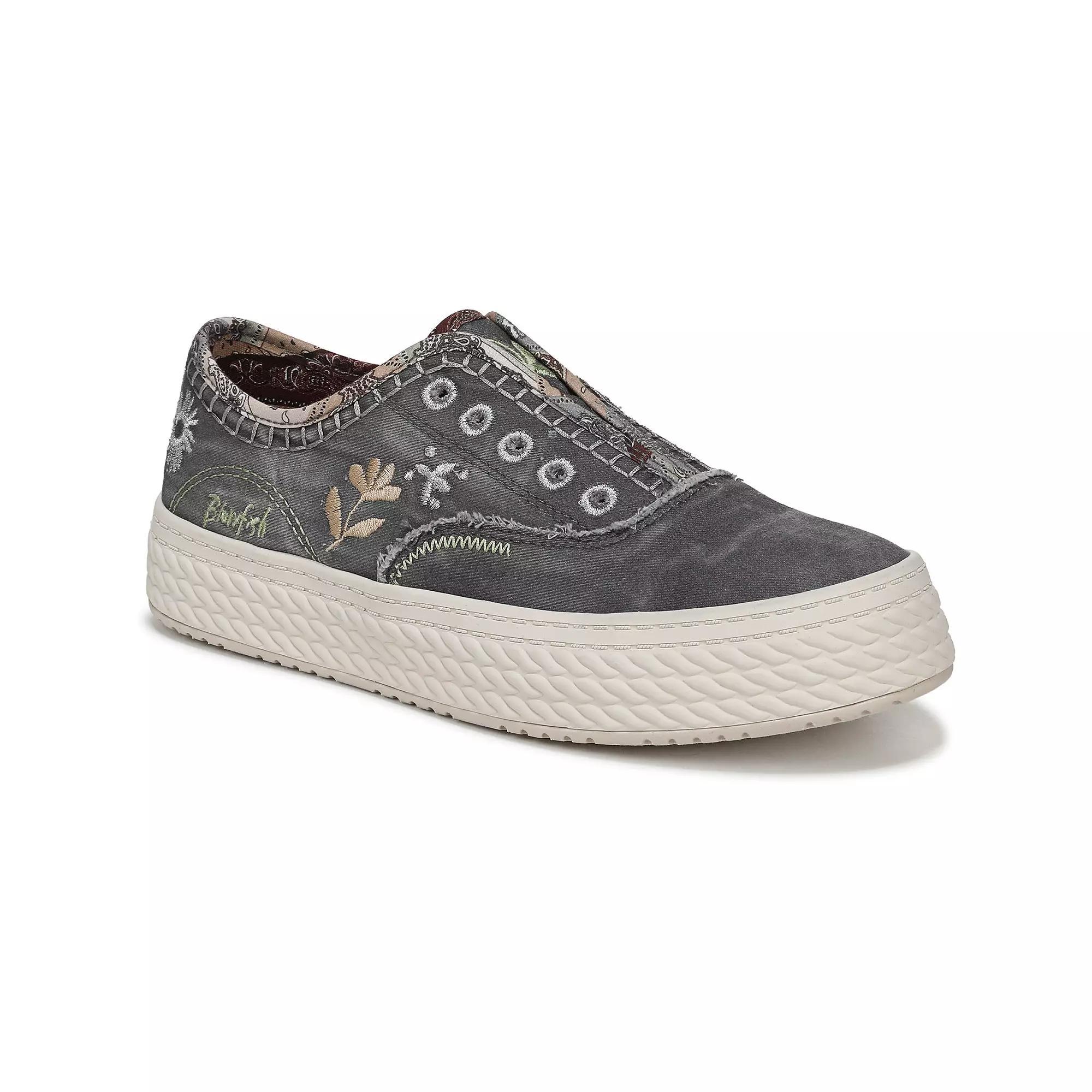 Blowfish Malibu Super Sweet Womens Slip-On Sneakers Grey Product Image