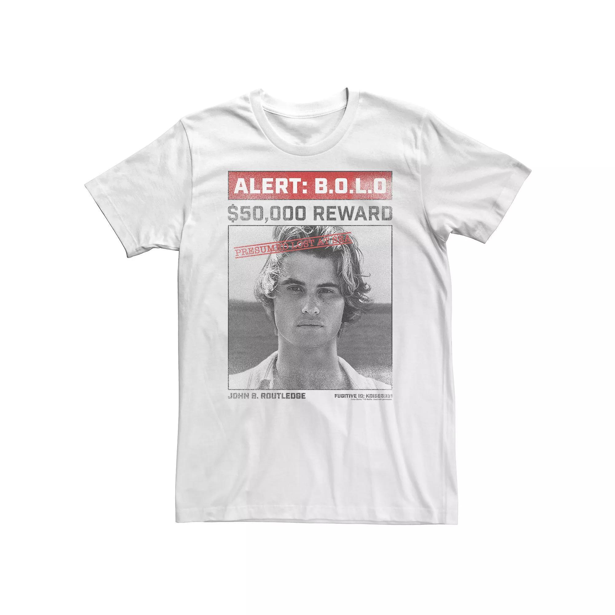 Big & Tall Outer Banks Johns Wanted Reward Tee Tee, Men's, Size: XL Tall, White Product Image