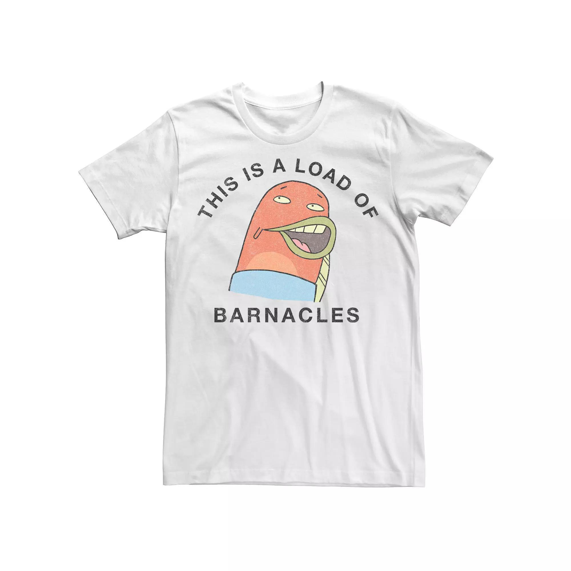 Men's SpongeBob SquarePants A Load Of Barnacles Tee, Size: Medium, White Product Image