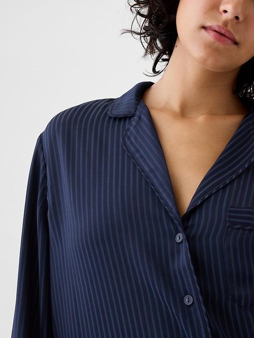 Satin PJ Shirt Product Image