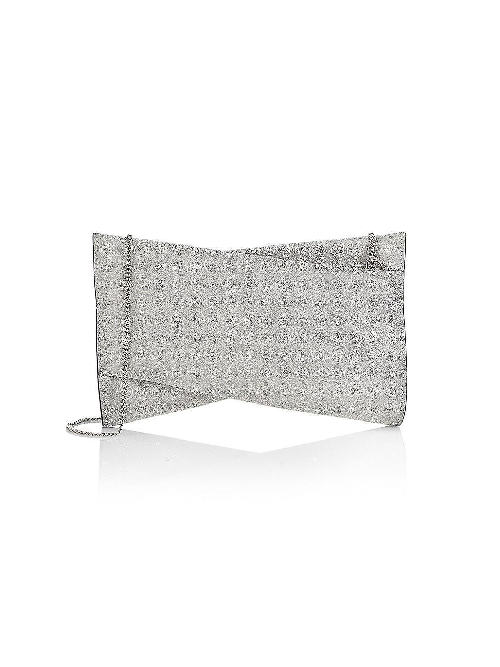 Loubitwist Small Clutch in Glittered Leather Product Image