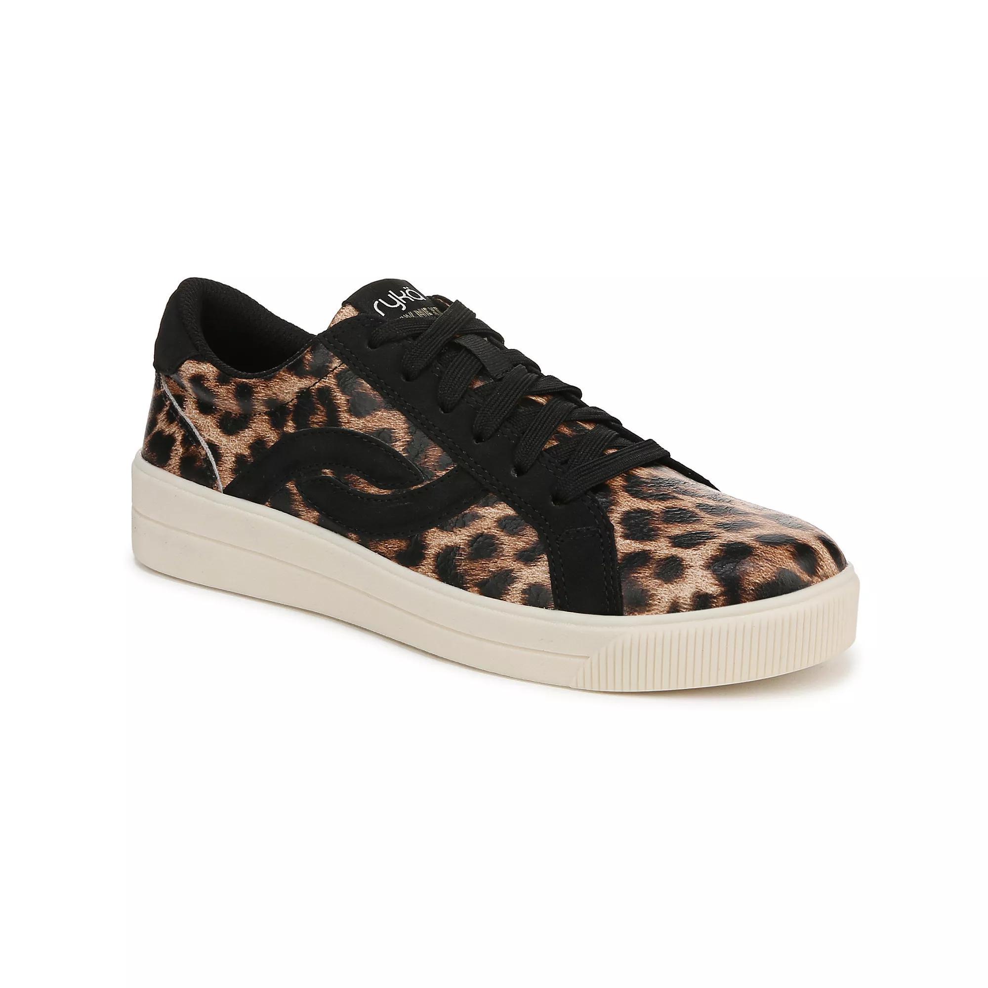 Ryka Viv Next Women's Lace-up Sneakers, Size: 9.5 Wide, Leopard Product Image