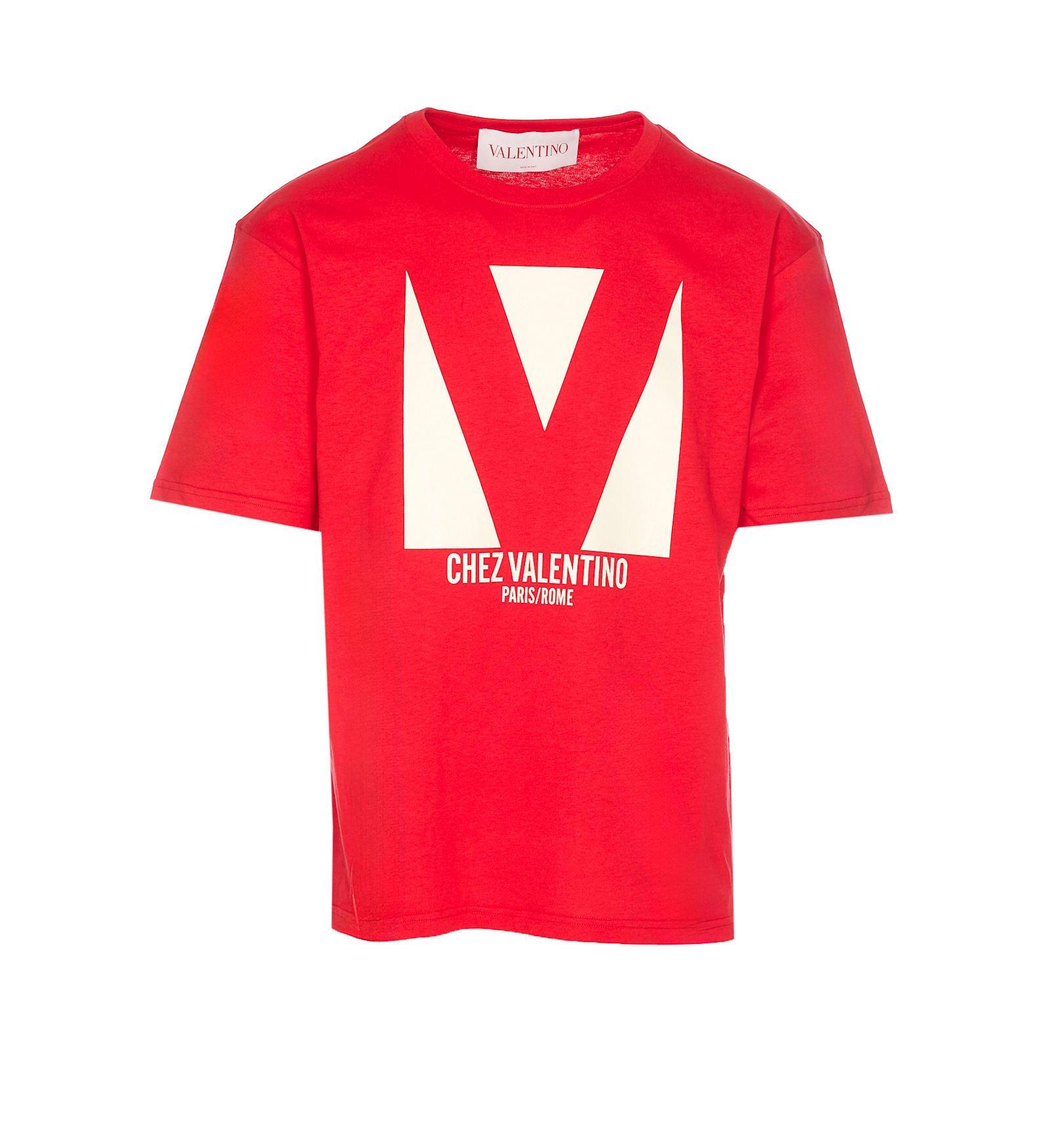 VALENTINO T-shirt Logo In Red Product Image