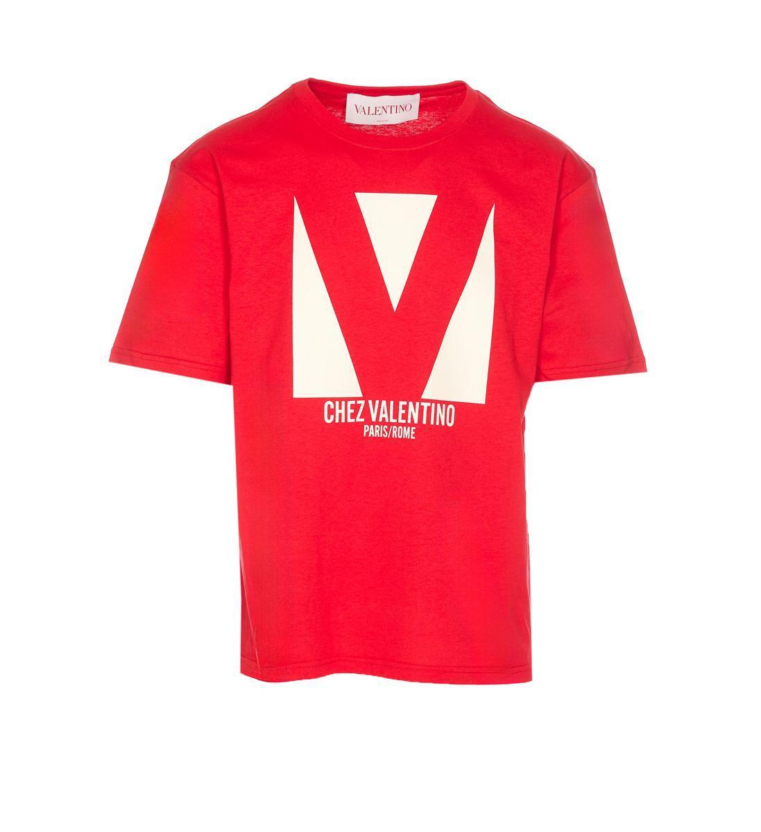 VALENTINO T-shirt Logo In Red Product Image