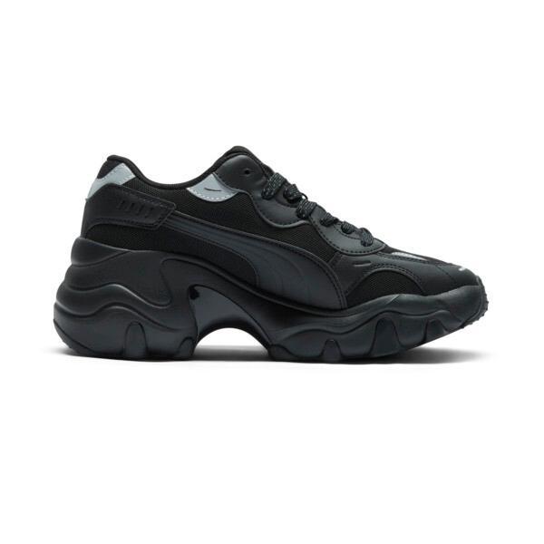 PUMA Pulsar Wedge Mesh V2 Women's Sneakers in Black/Silver Product Image