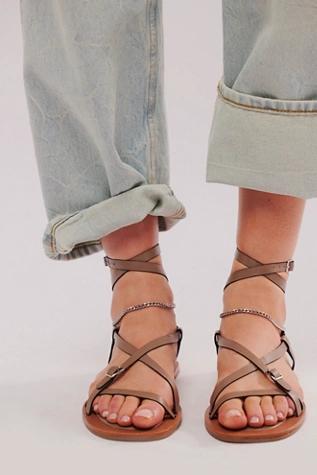 Athena Anklet Wrap Sandals Product Image