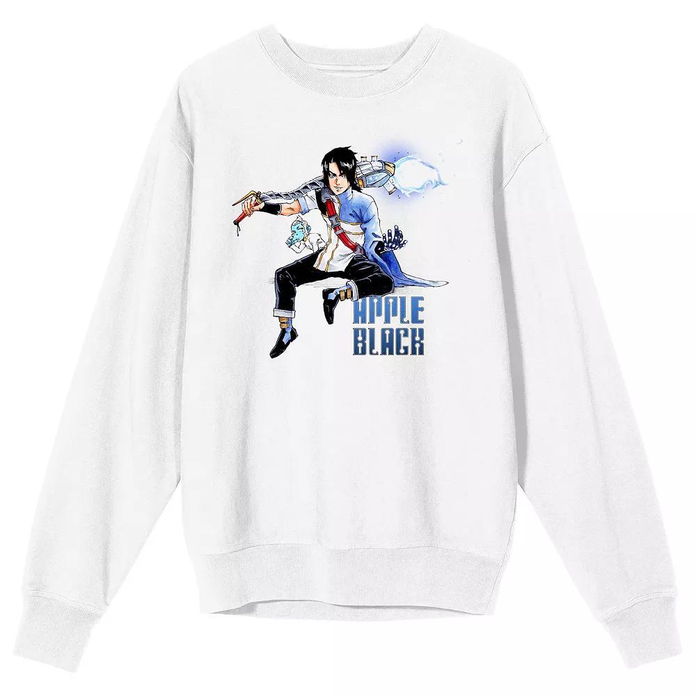 Men's Apple Black Sano and Jara Sweatshirt, Size: XL, White Product Image