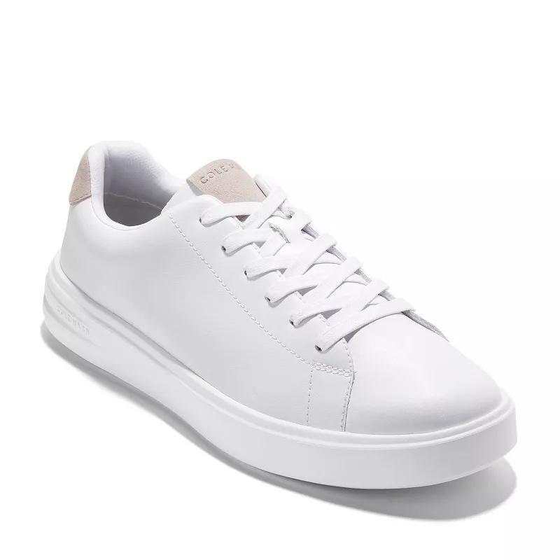 Cole Haan Grand+ Court Men's Leather Sneakers, Size: 11.5 Medium, Optic White White Product Image